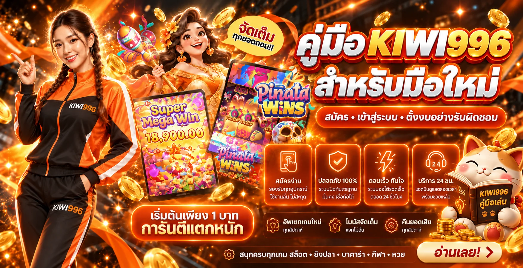 KIWI996 คู่มือมือใหม่ | สมัคร ล็อกอิน ฝากถอน ปลอดภัย