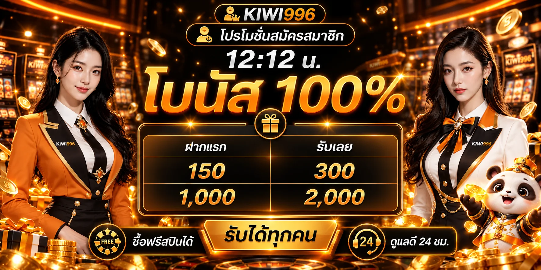 โปรโมชั่น KIWI996 โบนัสสมาชิกและเงื่อนไข